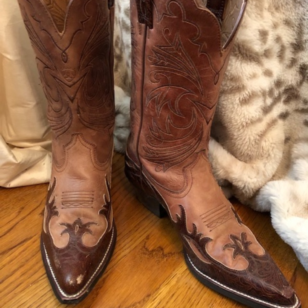 Ariat Brown Two-Toned Western Boots